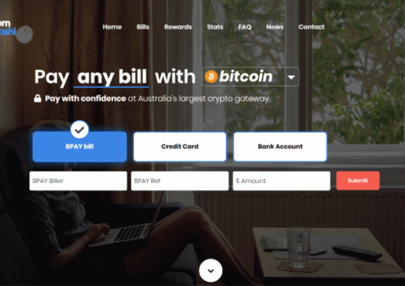 Enter bitcoin bill details